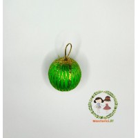 Новогоднее украшение "Шарик", зеленый