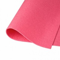 Фетр корейский жесткий, 20х28см, 1,2 мм, ярко-розовый