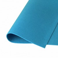 Фетр корейский жесткий, 20х28см, 1,2 мм, темно-голубой